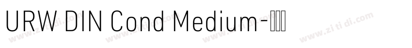 URW DIN Cond Medium字体转换